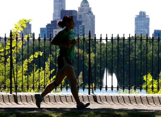 Jogging around the reservoir #1